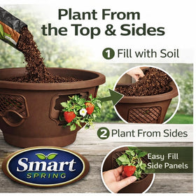 Smart Spring Ultimate Hanging Baskets flowering display enhances balcony greenery.