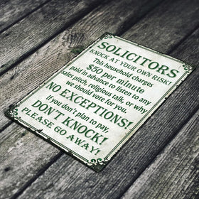 SmartCows weather-resistant metal sign stays vibrant through sun and rain at your entrance.