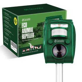 Smartify Creations solar deer repellent outdoors keeps critters at bay in gardens