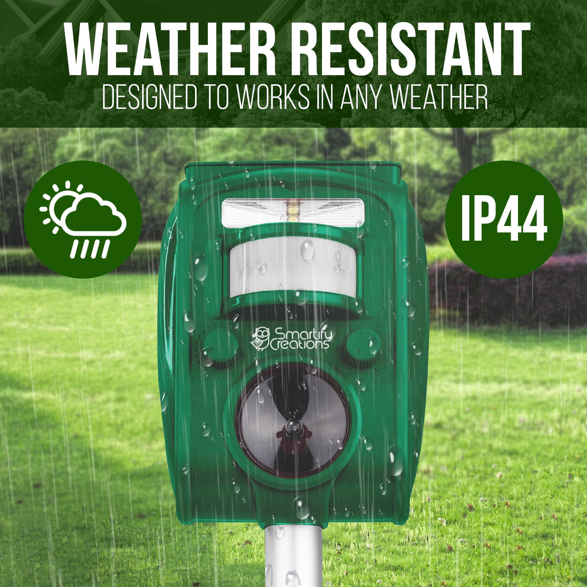 Smartify Creations yard protection deterrent reduces unwanted visits