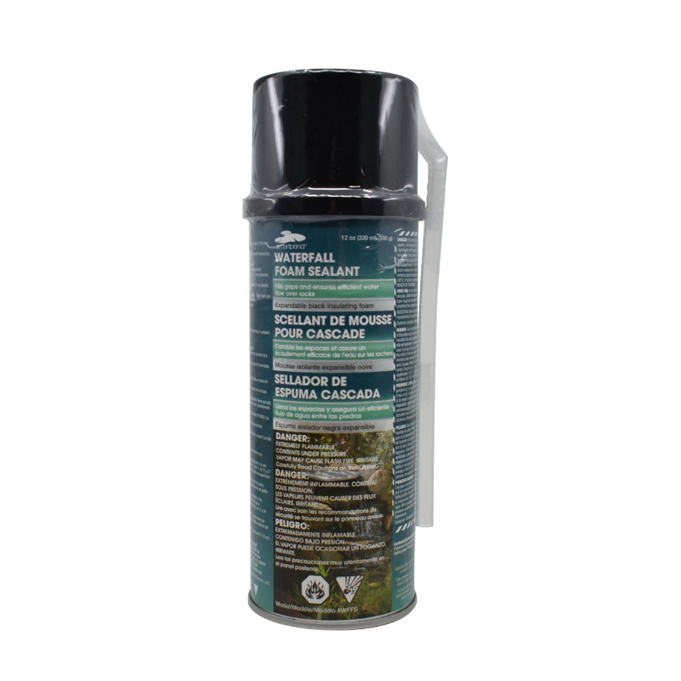 Smartpond Waterfall Foam Sealant can with nozzle for precise pond sealing