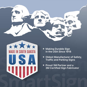 SmartSign 21-inch tall display stands prominently on lawns.