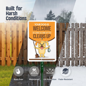 SmartSign 40mil laminated aluminum sign resists weather and graffiti.