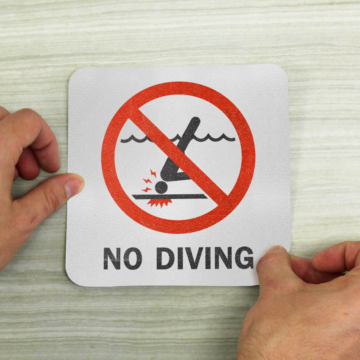 5.75-inch pool marker size suitable for decks and tiles with high visibility.