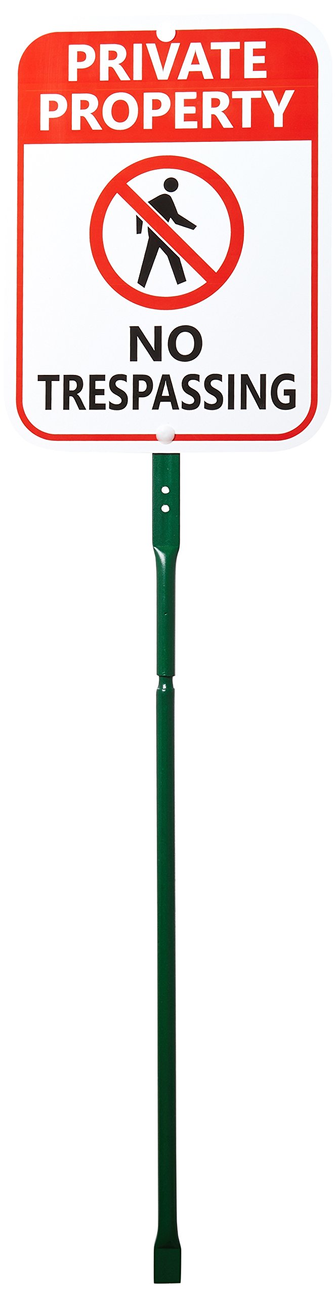 SmartSign bend-proof enamel-coated steel stake increases durability