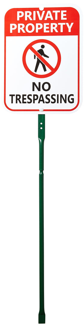 SmartSign bend-proof enamel-coated steel stake increases durability