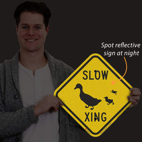 SmartSign 3M reflective film close-up shows high-visibility lettering