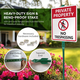 SmartSign easy ground installation without tools and minimal effort
