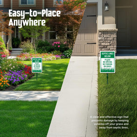 SmartSign green and white color contrast boosts legibility from a distance.