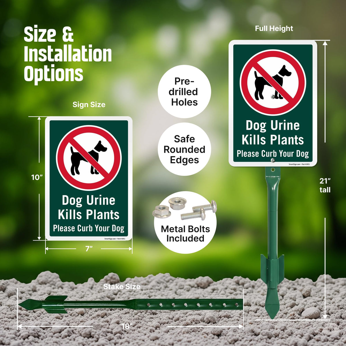 SmartSign laminated graphics protect visuals from weather and wear.