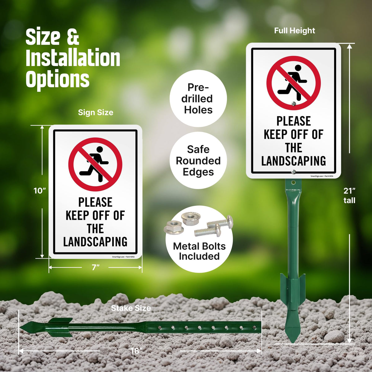 SmartSign laminated graphics stay legible in sun and rain