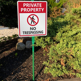 SmartSign private-property yard sign enhances property privacy