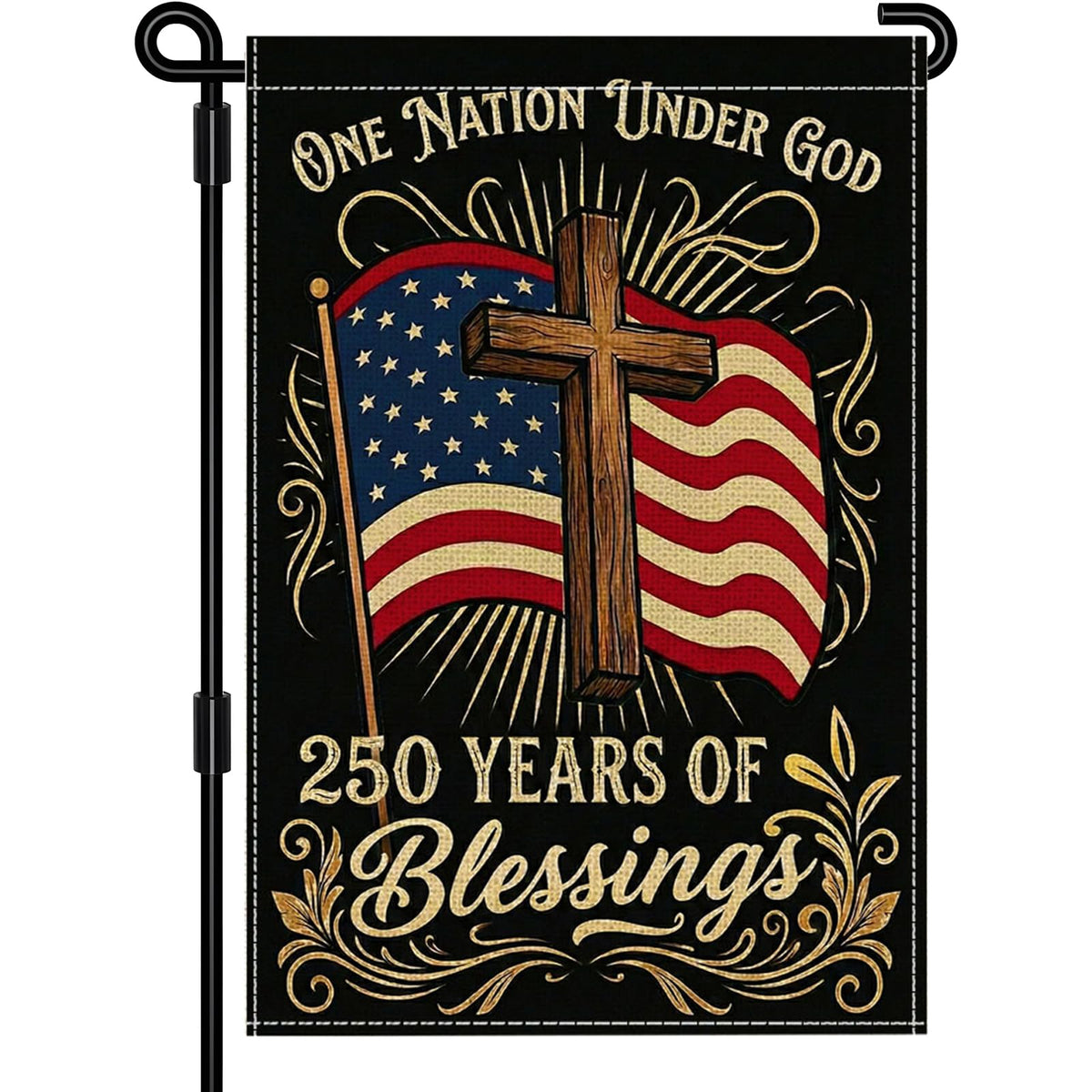 SMBLCE 250-years America flag front view for vibrant outdoor display