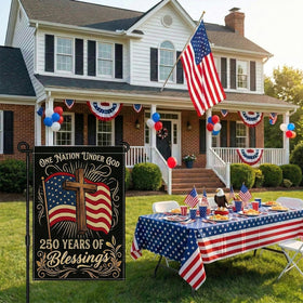 SMBLCE semiquincentennial flag display elevating outdoor celebrations