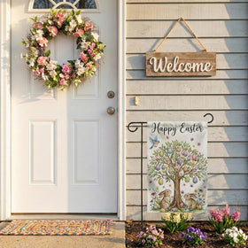SMBLCE sleeve design garden flag compatible with standard stands
