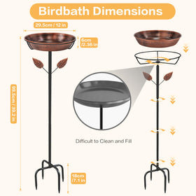 SMFANLIN garden decoration bird bath adds charm and function.