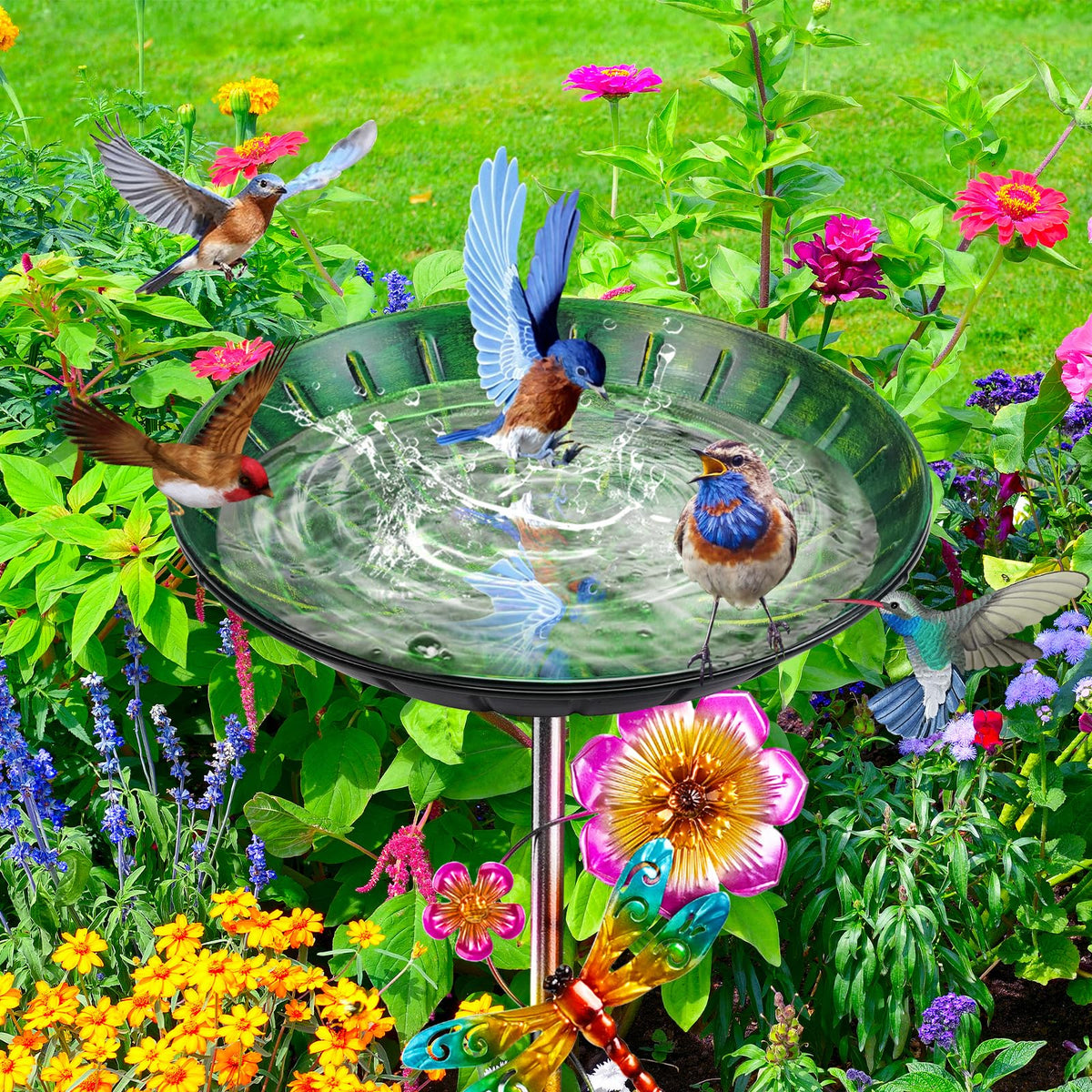 SMFANLIN multipurpose decor blends water, feeding, and vintage style.