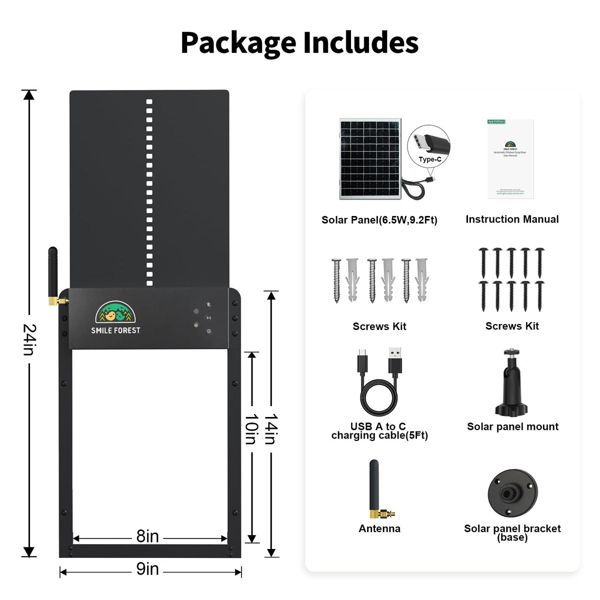 SMILE FOREST Predator-proof aluminum frame withstands outdoor conditions