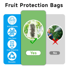 SmileLucky green organza mesh bags on a tree allow light and water through.