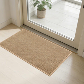 SMILOOL front door mat indoor entrance, front view, entryway sized for easy cleaning