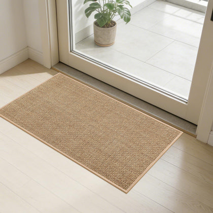 SMILOOL front door mat indoor entrance, front view, entryway sized for easy cleaning
