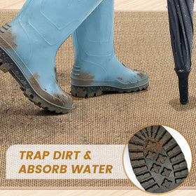 SMILOOL mat captures dirt with woven surface and entryway protection