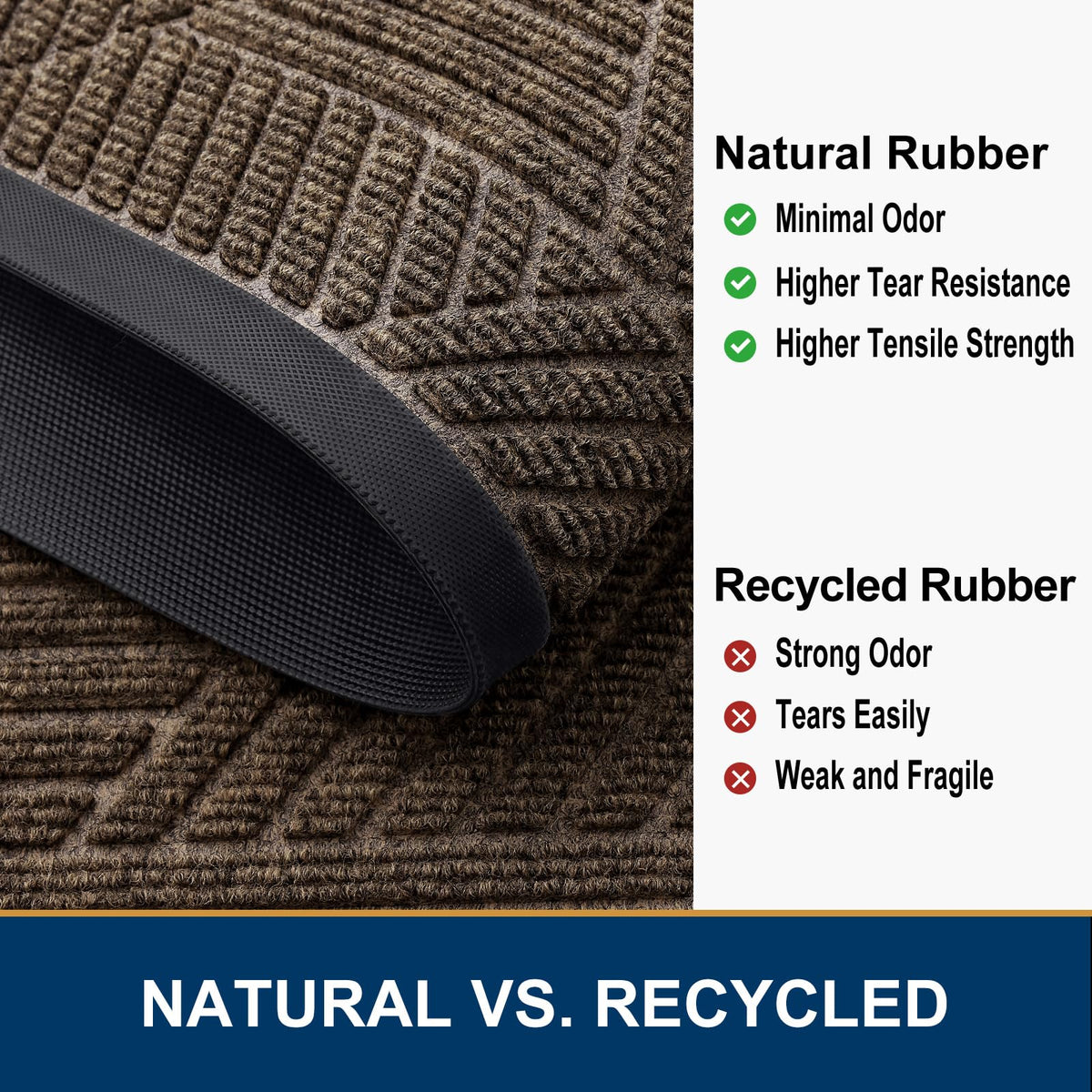 Smiry dirt-absorbent fabric layer traps moisture and debris.