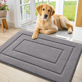 Smiry dog door mat muddy-paws focus traps moisture at entry.