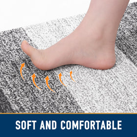 Smiry dog door mat stripe design enhances entryways and kitchens.