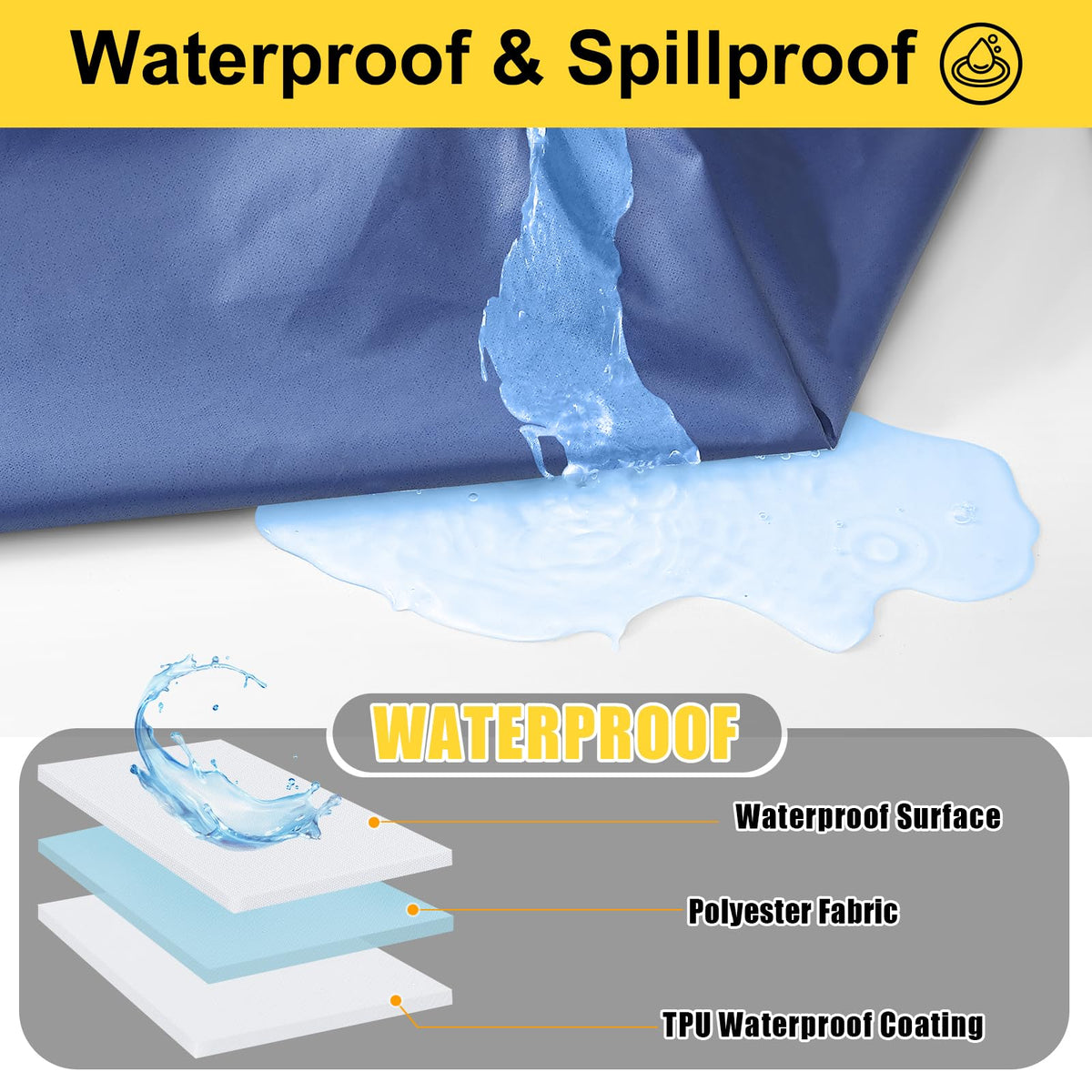 Smiry drawstring storage bag keeps the set organized for camping trips.