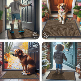 Smiry brown color blends with interior and exterior decor.