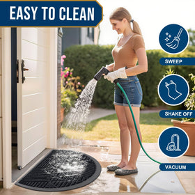 Smiry indoor-outdoor use mat suits versatile entryways for cleaner floors.