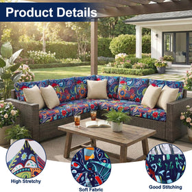 Machine-washable Smiry cushion cover makes cleanups quick and simple