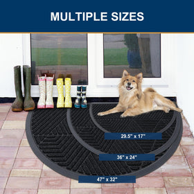 Smiry natural rubber edge provides durable, non-slip support for wet conditions.