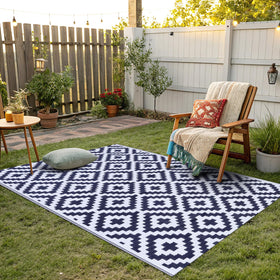 Smiry rug ideal for picnics decks and camp setups with portable lightweight design