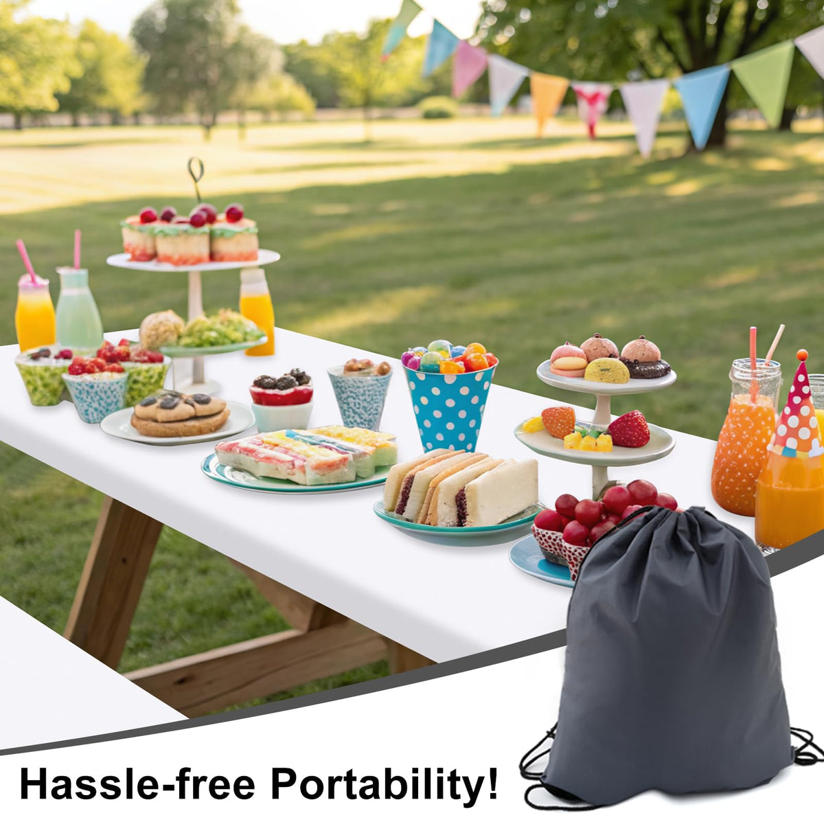 Smiry storage bag keeps the whole set compact and portable for travel.