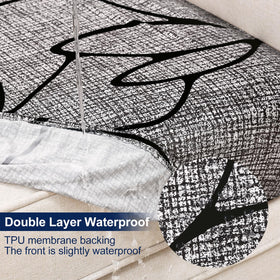 Smiry stretch cushion cover close-up showing elastic fabric for secure fit