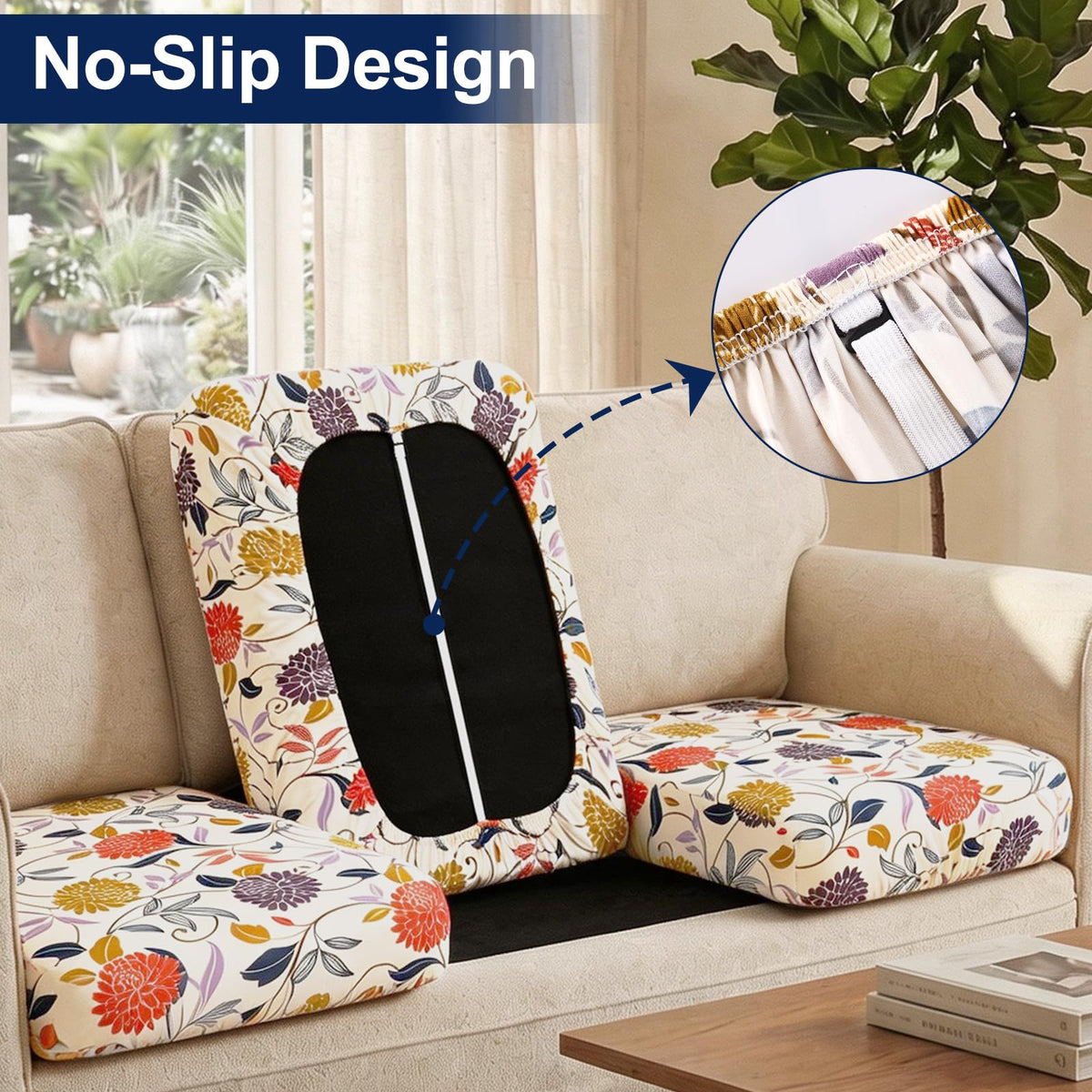 Smiry orange cushion cover with UV protection preserving vibrant color outdoors