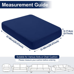 Smiry UV-protected navy blue cushion cover helps color stay vibrant.