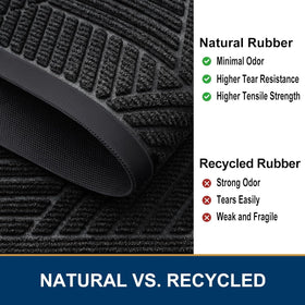 Smiry weather-tough entry mat handles outdoor conditions with reliable performance.