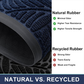 Smiry Welcome Mat uses fade-resistant materials for long-lasting color.