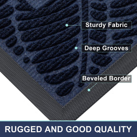 Smiry Welcome Mat low-profile design slides under doors smoothly.