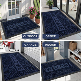 Smiry Welcome Mat protects patio entrances with durable, weather-ready construction.