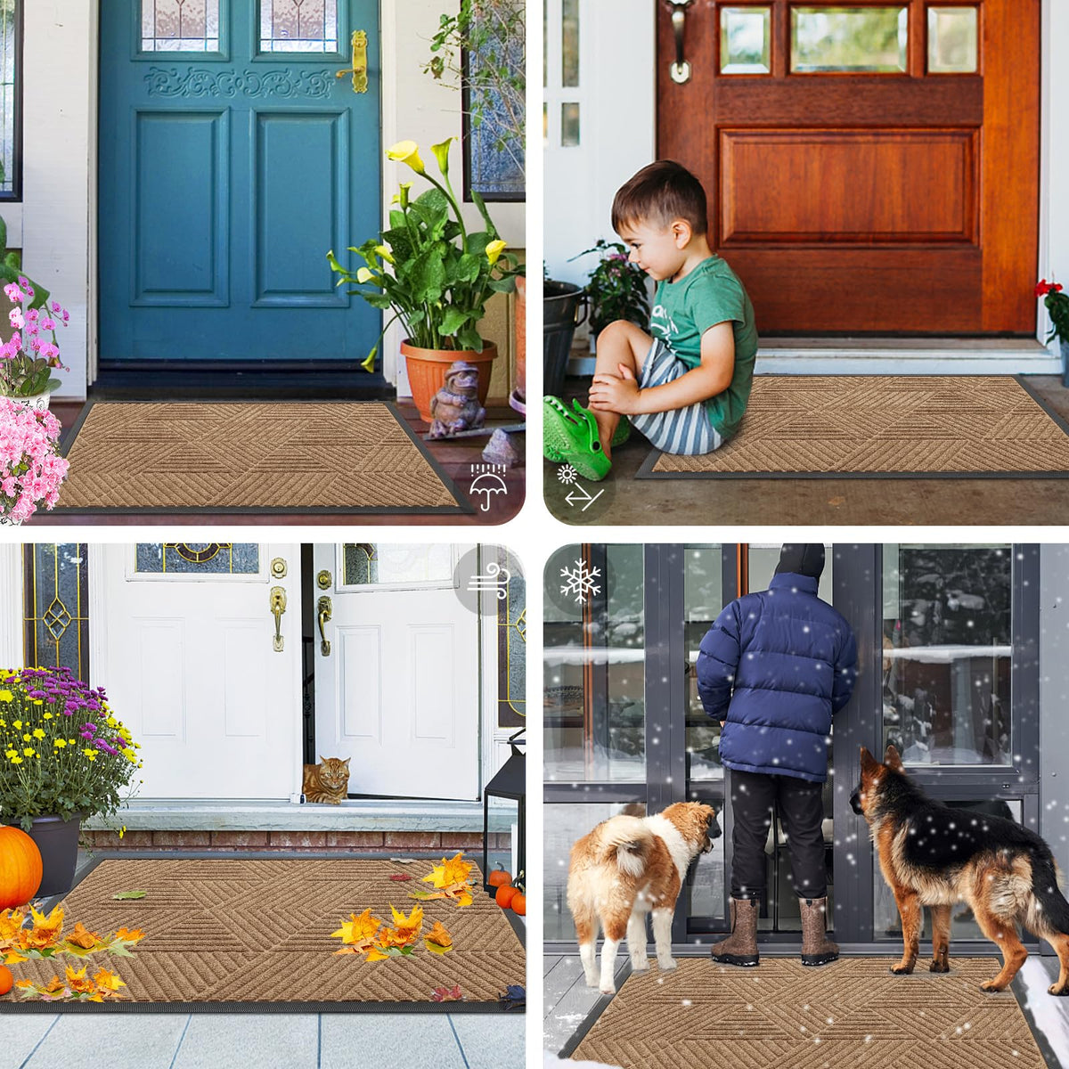 Smiry wide-entry mat suits most homes indoors or outdoors