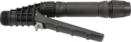 Smith Performance Sprayers 182865 Pro Poly Shut-Off with inline filter showing lock-on for reduced fatigue.