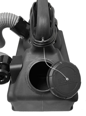 Smith ULV17 tethered cap and seal prevent spills during operation.