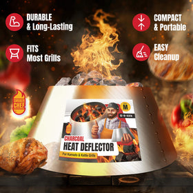 Smoker Chef 12x8x4.9 inch size on grill for family barbecues