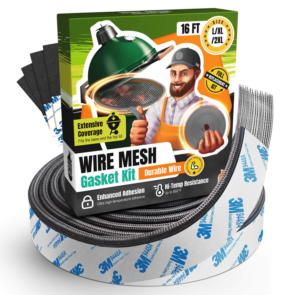 Smoker Chef Big Green Egg gasket roll shows durable seal for L XL XXL models