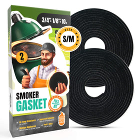 Smoker Chef gasket fitted on Big Green Egg S model seals heat.