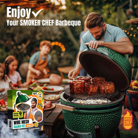 Smoker Chef universal compatibility gasket works with Big Green Egg accessories